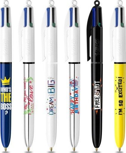 Bic 992607, Uttrykkbar Kulepenn Med Hengefeste, 6 Stykker