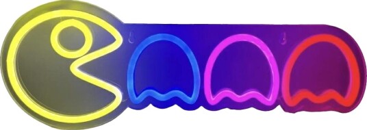 Beline Neon Vegglampe   Pac Man