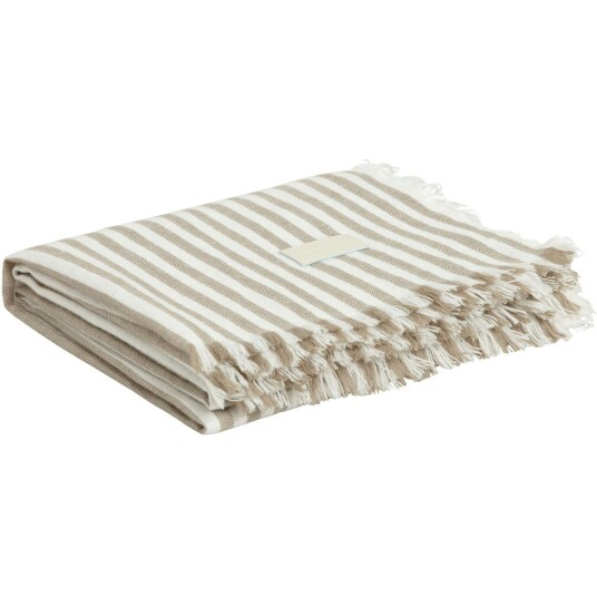 Gant Home Light Stripe Pledd 130x180 cm Cold Beige Gant Home Light Stripe Pledd 130x180 cm Cold Beige