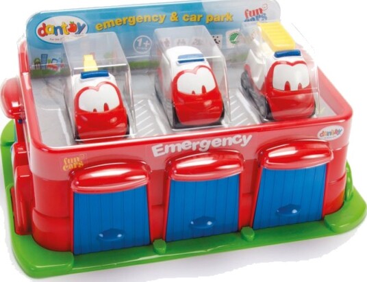 Dantoy Utrykningsstasjon med 3 biler Dantoy Utrykningsstasjon med 3 biler