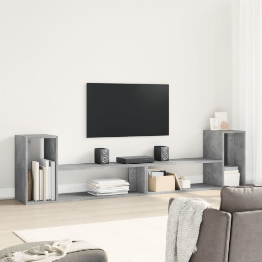 TV-benker 2 stk betonggrå 100x30x50 cm konstruert tre 8721012496989 TV-benker 2 stk betonggrå 100x30x50 cm konstruert tre 8721012496989