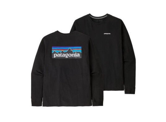 Patagonia L/S P-6 Logo Responsibili-Tee M's Black L