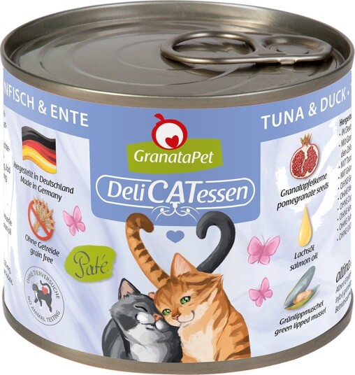 Granatapet Våtfôr Delicatessen Tunfisk Og And 24 X 200 G