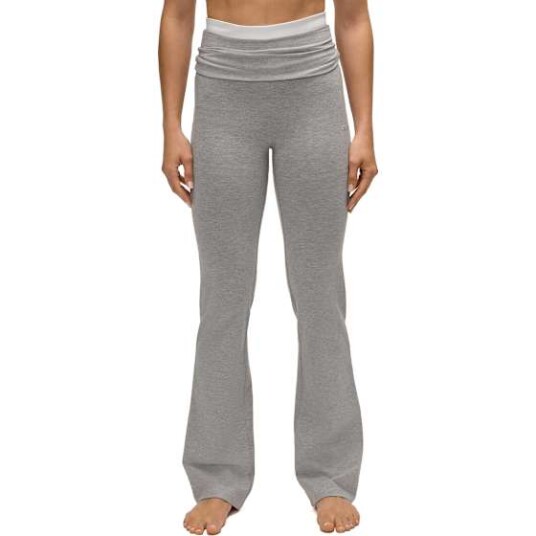 Casall Sublime Folded Flare Pants Grey Melange L