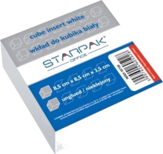 Starpak Innleggsdel Til Kube 85 X 85 Mm Hvit 187159