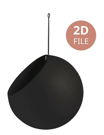 AYTM Globe Hænge Blomsterpotte - Black - 21X32CM AYTM Globe Hænge Blomsterpotte - Black - 21X32CM