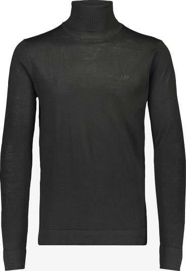 Lindbergh Pologenser Merino Knit Roll neck Svart