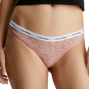 Calvin Klein Truser Lace Bikini Brief Lysrosa polyamid X-Large Dame Calvin Klein Truser Lace Bikini Brief Lysrosa polyamid X-Large Dame