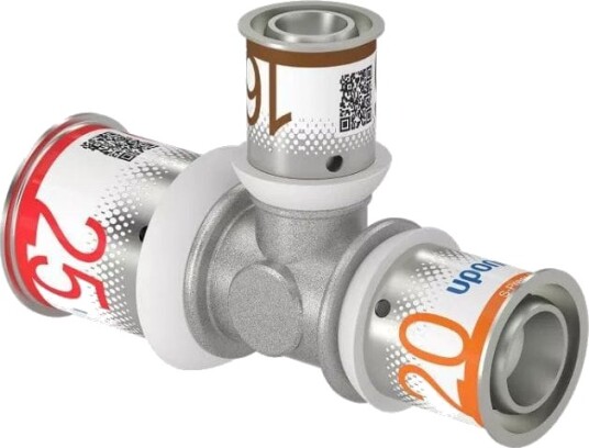 Uponor S-press Plus T-rør Reduksjon 25-16-20mm Uponor S-press Plus T-rør Reduksjon 25-16-20mm