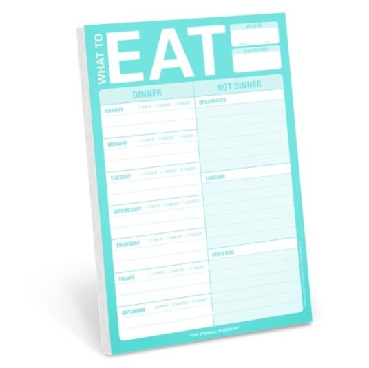 Knock Knock What to Eat Pad Mint Green