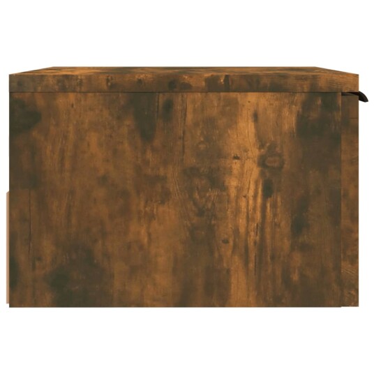 vidaXL Veggmonterte nattbord 2 stk røkt eik 34x30x20 cm