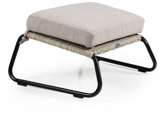 Brafab Midway fotskammel Beige twist med beige pute 67 x 54 cm Beige
