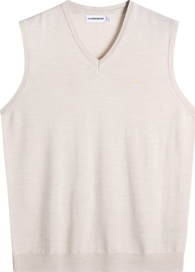 J.Lindeberg Liam Knitted Golfgenser herre Moonbeam Melange XX Large