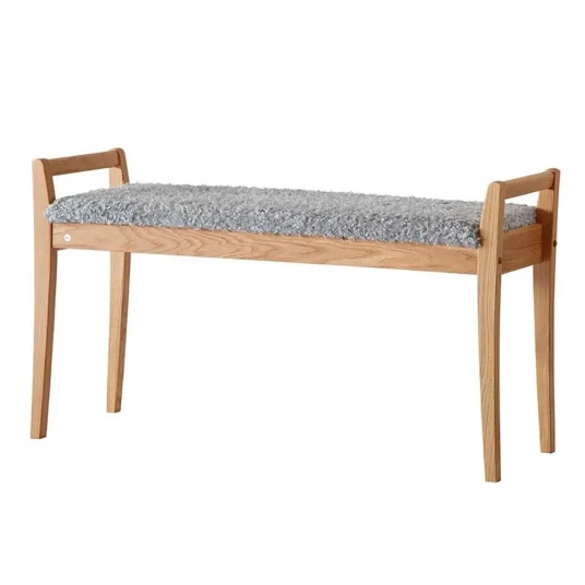 Oscarssons Möbel Meja Bench Oljet eik/safeskinn brun