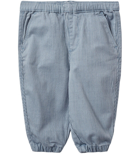 Sofie Schnoor Bukser Lamour Blue Denim Stripe 1 år 80 Bukser bomull Blå