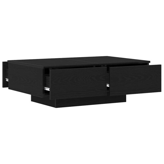 Kaffebord Svart Eik 90x60x31 cm Bygget Tre