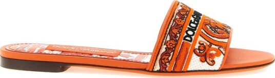 Dolce & Gabbana, Dame, Sko, Oransje, 37 EU,
