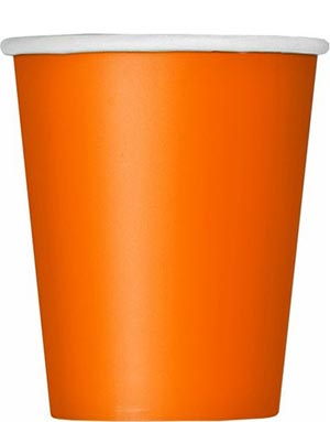 14 stk Orange Pappkrus 270 ml