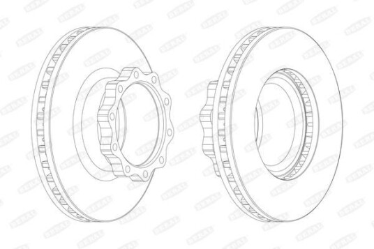 Bremseskive BERAL BCR147A