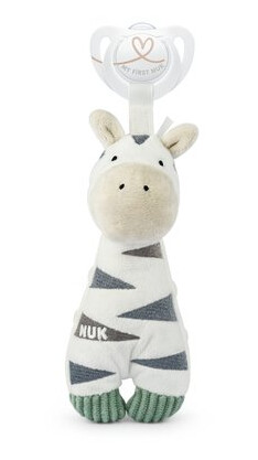 NUK Kosedyr Little Friend Zebra med sutteklut