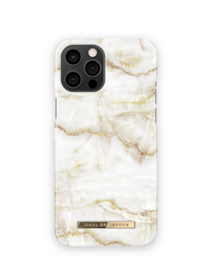 iDeal Of Sweden iPhone 12 Pro Max Fashion Case - Golden Pearl Marble