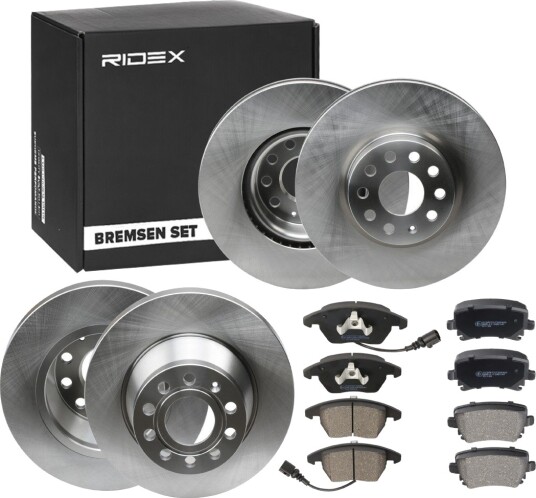 Bremseskiver og -klosser RIDEX 3405B0499
