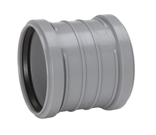Uponor 3002601141 Dobbeltmuffe 75 mm Innendørsavløp