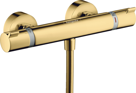 Hansgrohe Ecostat Comfort dusjtermostat Polert Gull-Optikk