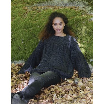 Douce Nuit by DROPS Design Bluse Strikkeoppskrift str S XXXL