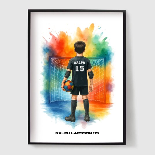 Personlig Plakat Ung Fotballhelt Personlig Plakat Ung Fotballhelt