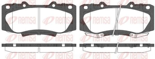 Bremseklosser REMSA 1468.02 Bremseklosser REMSA 1468.02