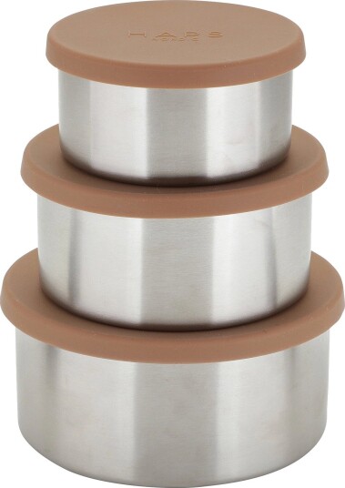 Haps Nordic | Steel Trio Large | DIA 10.12.14CM.400ML.650ML AND 950ML