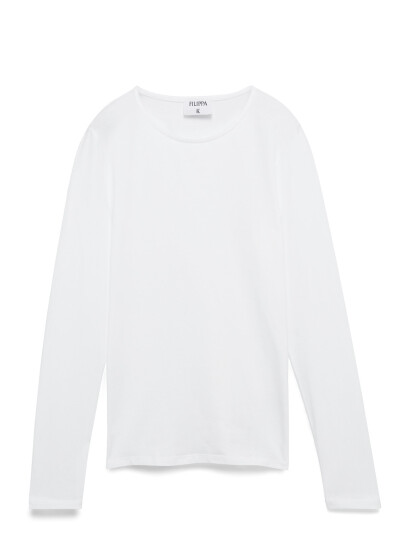 Filippa K Cotton Stretch Long Sleeve - White - S