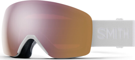 Smith Unisex Skyline White Vapor + ChromaPop Everyday Rose Gold Mirror Lens, WHITE VAPOR 2021, 4L