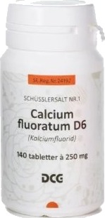 Cellesalt, Schüssler nr.1 (Calcium Fluor) D6 140 Tabletter Cellesalt, Schüssler nr.1 (Calcium Fluor) D6 140 Tabletter