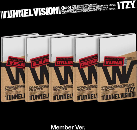 ITZY TUNNEL VISION (Member ver.) CD