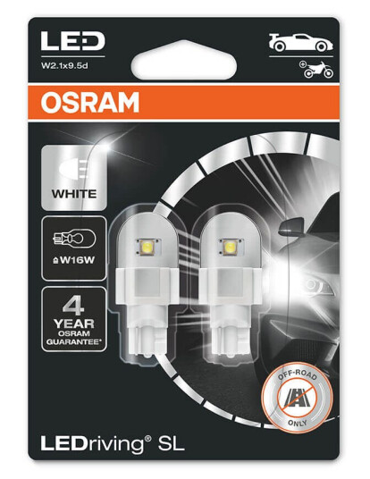 Osram Ledriving Sl W16w 6000k (Sett)