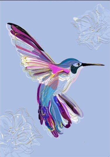 B6 Notatbok + Konvolutt Hummingbird