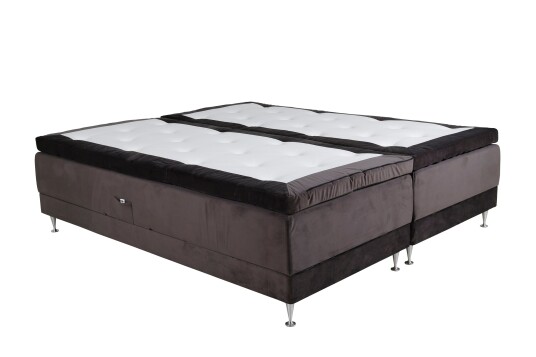 Venture Design Vansbro kontinental seng Mørkegrå fløyel 180 cm Fast Grå Venture Design Vansbro kontinental seng Mørkegrå fløyel 180 cm Fast Grå