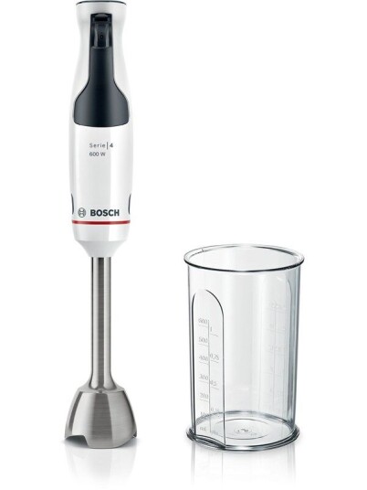 Bosch ErgoMaster 600 W Stavmikser med Avtagbar Fot - Hvit MSM4W210 Bosch ErgoMaster 600 W Stavmikser med Avtagbar Fot - Hvit MSM4W210