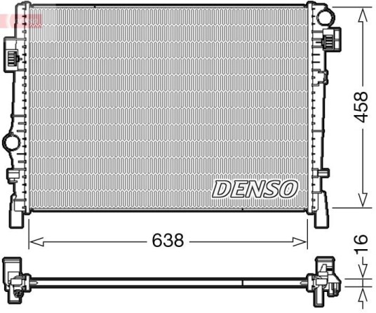 Radiator DENSO DRM09054 Radiator DENSO DRM09054