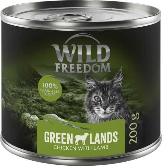 Wild Freedom Våtfôr Adult Green Lands & Kylling Lam 6 X 200 G
