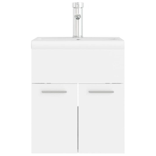 vidaXL Servantskap med innebygd vask hvit sponplate vidaXL Servantskap med innebygd vask hvit sponplate