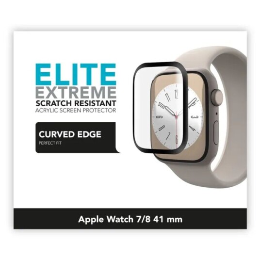 Linocell Elite Extreme Curved Skjermbeskytter for Apple Watch Series 7 og 8 41 mm