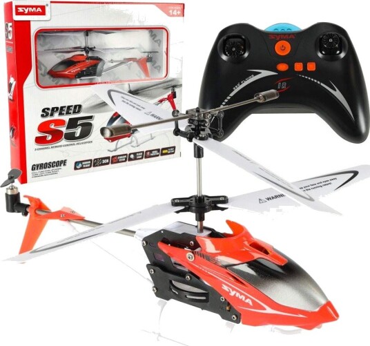 SYMA S5 3CH RC Helikopter Rød SYMA S5 3CH RC Helikopter Rød