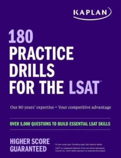 180 Practice Drills For The Lsat: Over 5,000 Questions To Build Essential Lsat Skills Av Kaplan Test Prep