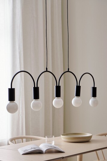 Ellos Home   Taklampe Vault 5L   Svart