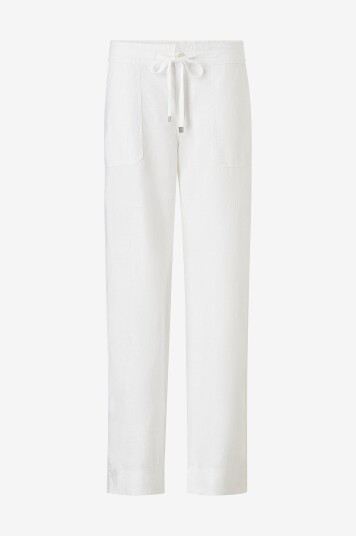Ralph Lauren Lauren Bukser Flat Front Hvit Ralph Lauren Lauren Bukser Flat Front Hvit