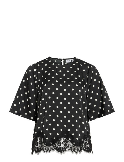 Vila Vidota 2/4 Lace Top Black 40