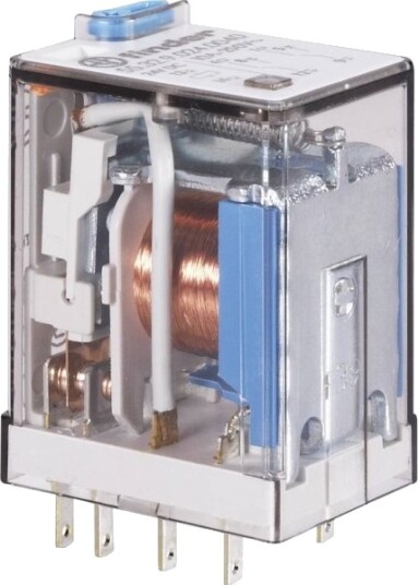 Finder 55.34.9.006.0040 Pluggrelé 6 V/Dc 7 A 4 X Bryter 1 Stk